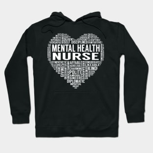 Mental Health Nurse Heart Hoodie